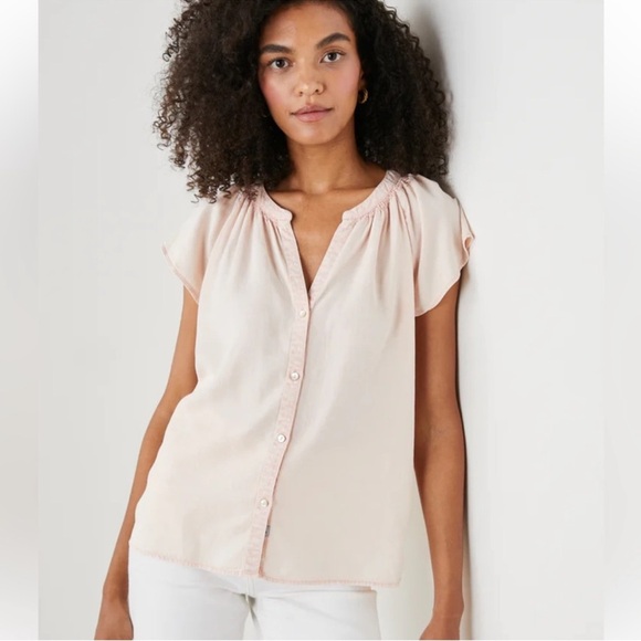 Rails Alena Petal Split Neck Top Size S - Picture 1 of 10